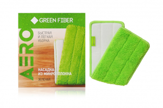 Green Fiber. Насадка з мікроволокна для швабри з розпилювачем AERO 