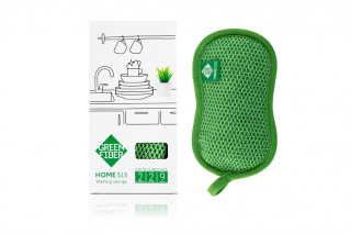 HOME S15, washing sponge, Губка для миття посуду, зелений